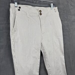 Pilcro and the Letterpress Anthropologie High‎ Rise Skinny Striped Pants Size 29